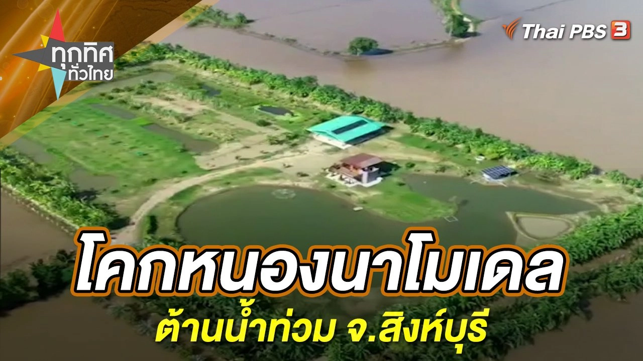 โคกหนองนาโมเดลต้านน้ำท่วม จ.สิงห์บุรี