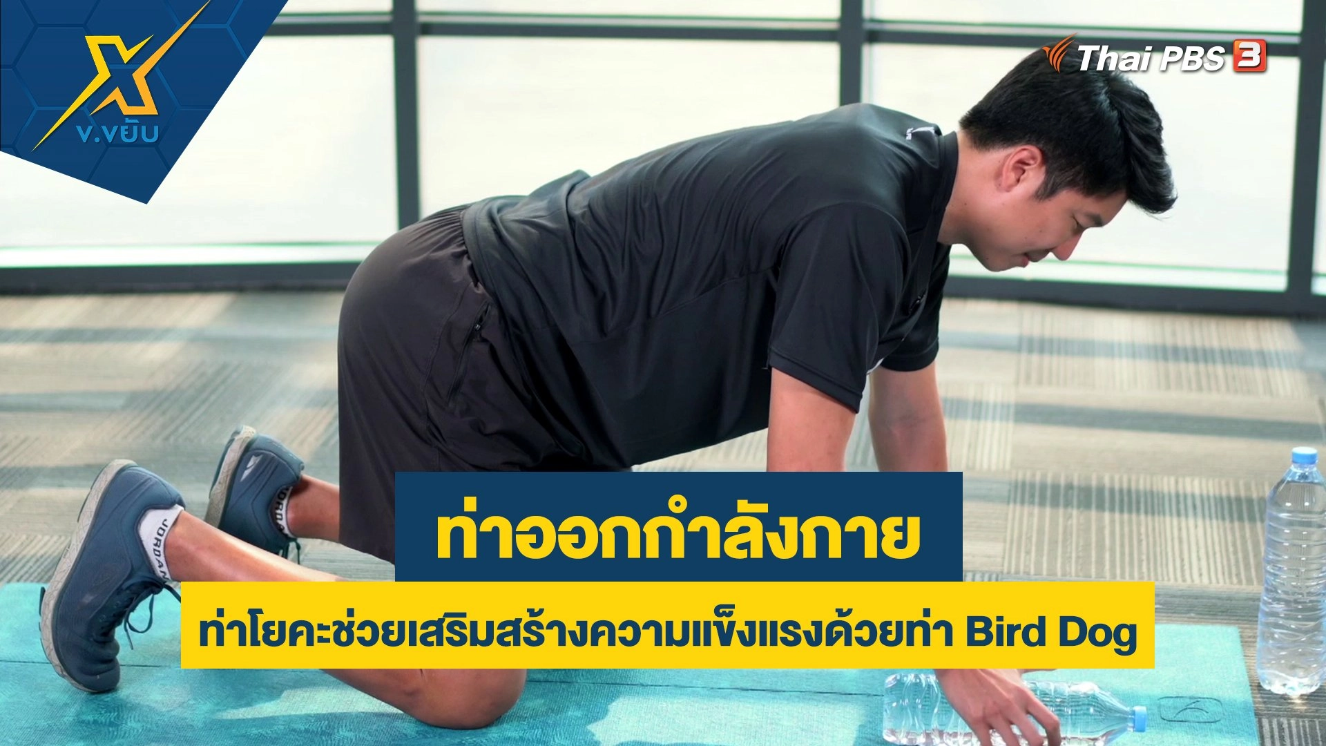 ท่าโยคะช่วยเสริมสร้างความแข็งแรงด้วยท่า Bird Dog