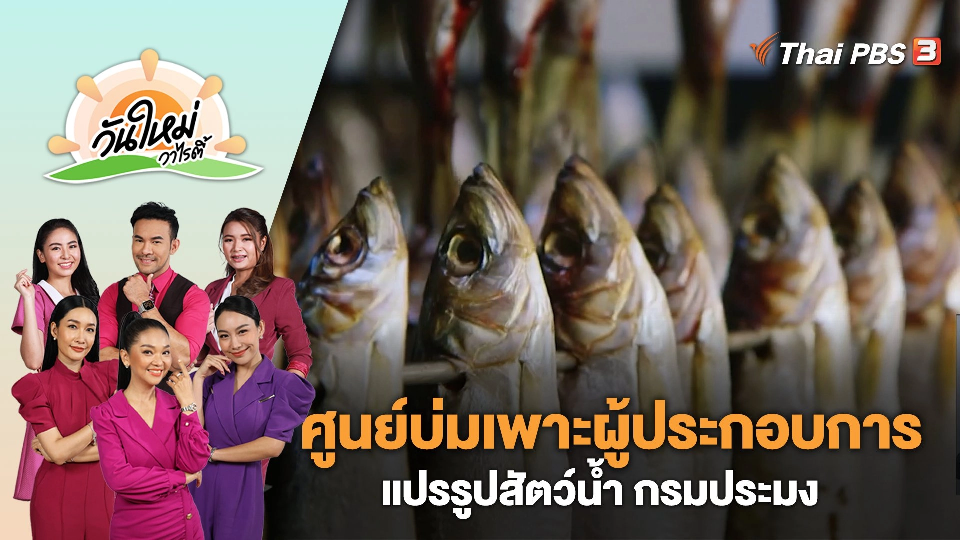 "ศูนย์บ่มเพาะผู้ประกอบการแปรรูปสัตว์น้ำ" กรมประมง | วันใหม่วาไรตี้ | 9 มิ.ย. 66