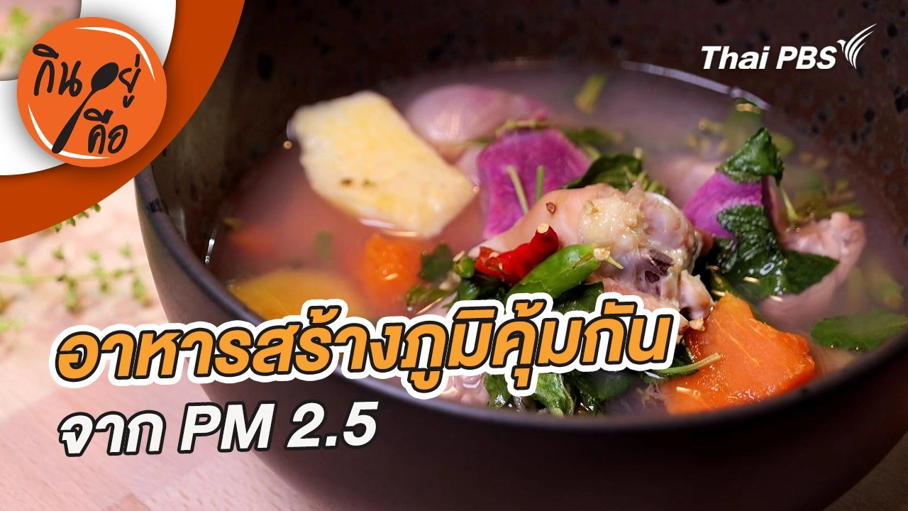 อาหารสร้างภูมิคุ้มกันจาก PM 2.5