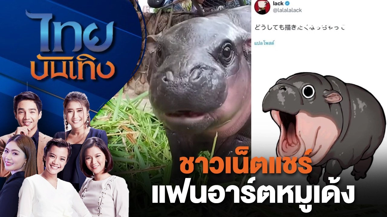 ชาวเน็ตแชร์แฟนอาร์ตหมูเด้ง | ไทยบันเทิง | 14 ก.ย. 67