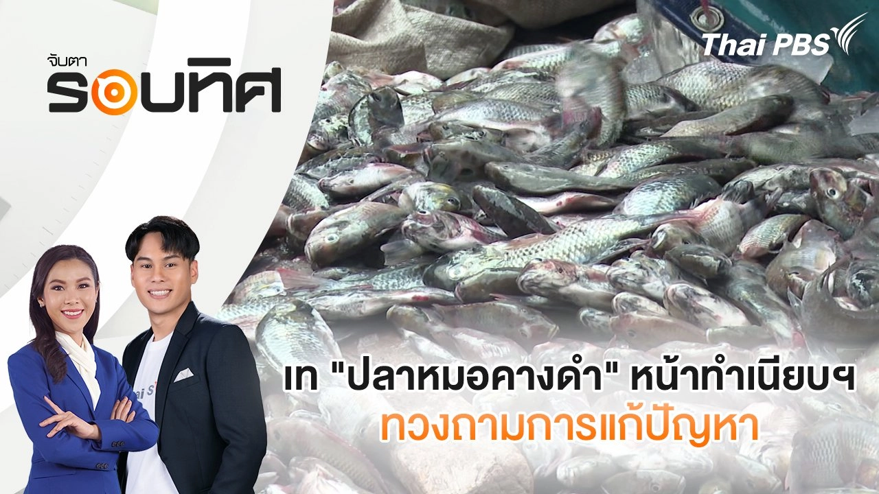 ​เท "ปลาหมอคางดำ" หน้าทำเนียบฯ ทวงถามการแก้ปัญหา | จับตารอบทิศ | 19 มี.ค. 68