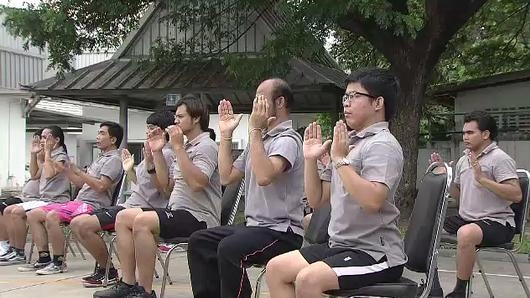 ฝึกหายใจขณะกายบริหาร