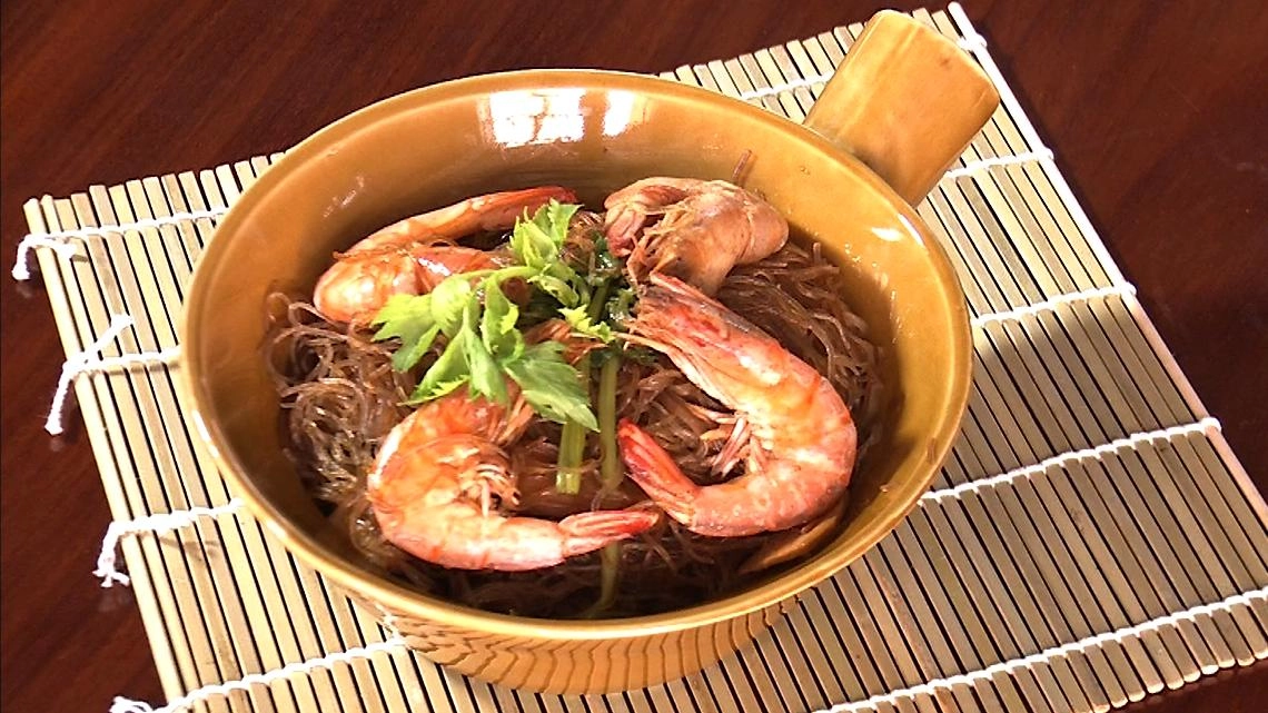 กุ้งอบวุ้นเส้น
