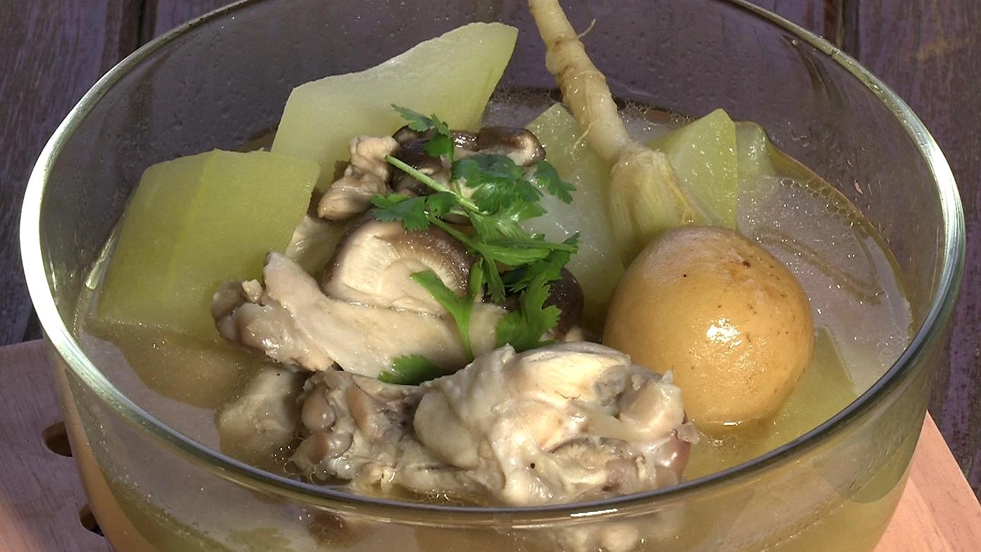ไก่ต้มฟักมะนาวดอง