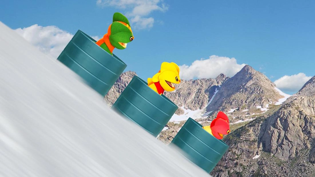 เล่นสกีถังน้ำ