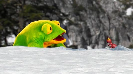 กบดึกดำบรรพ์กับมดจอมพลัง