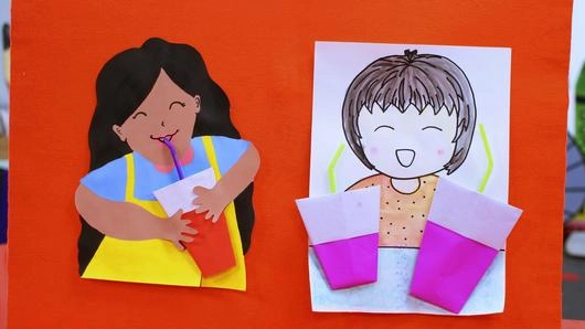 แก้วน้ำหวานหลากสี