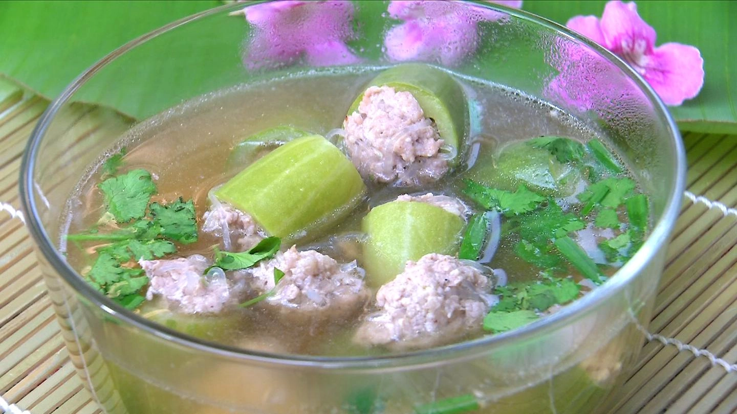 แกงจืดแตงกวายัดไส้หมู