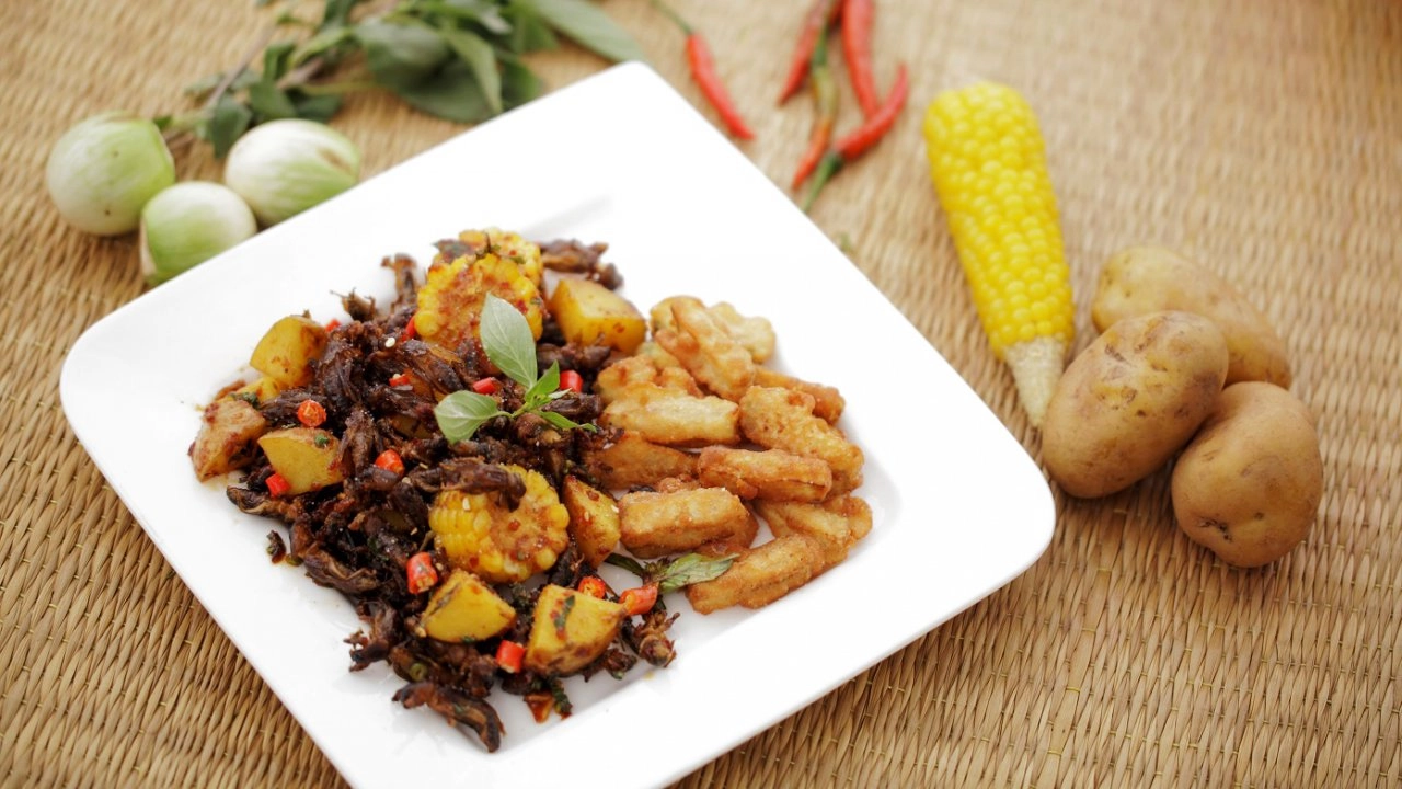 เเมงจิซอน เเละมะเขือเปราะ