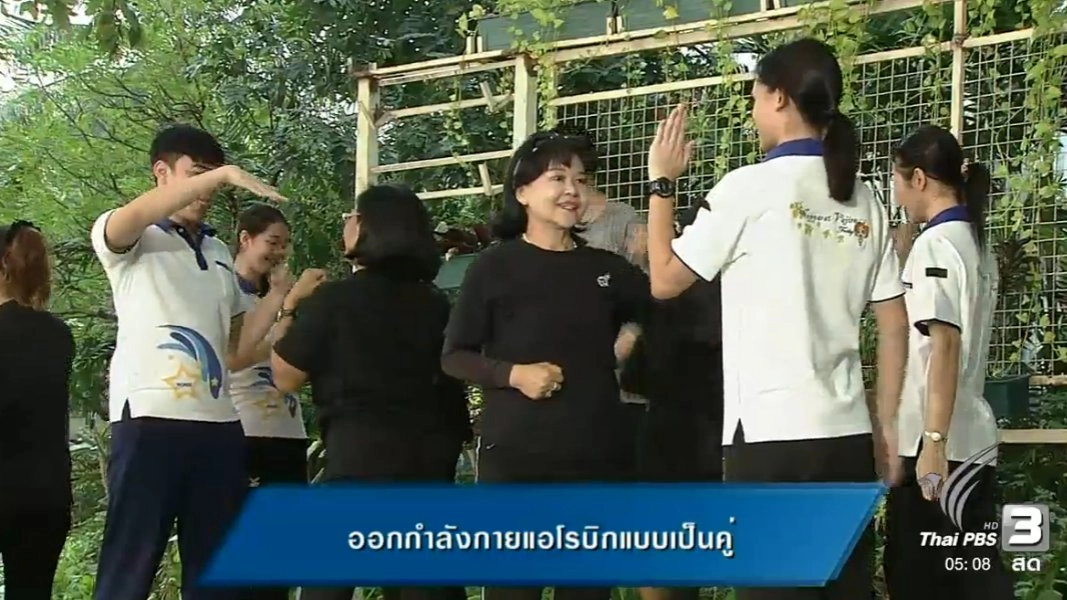 ออกกำลังกายแอโรบิกแบบเป็นคู่