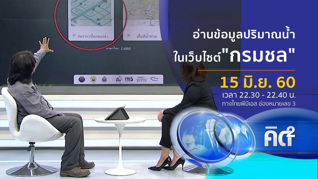 อ่านข้อมูลปริมาณน้ำ ในเว็บไซต์"กรมชล"