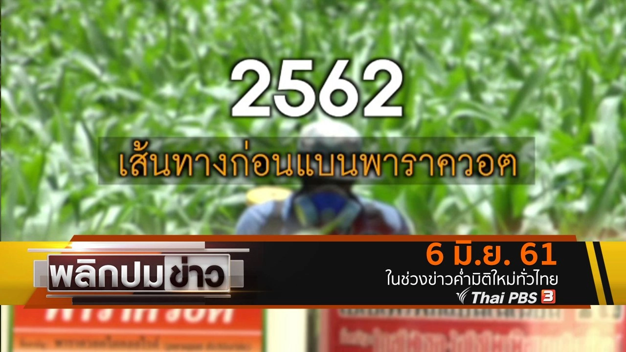 2562 เส้นทางก่อนแบนพาราควอต