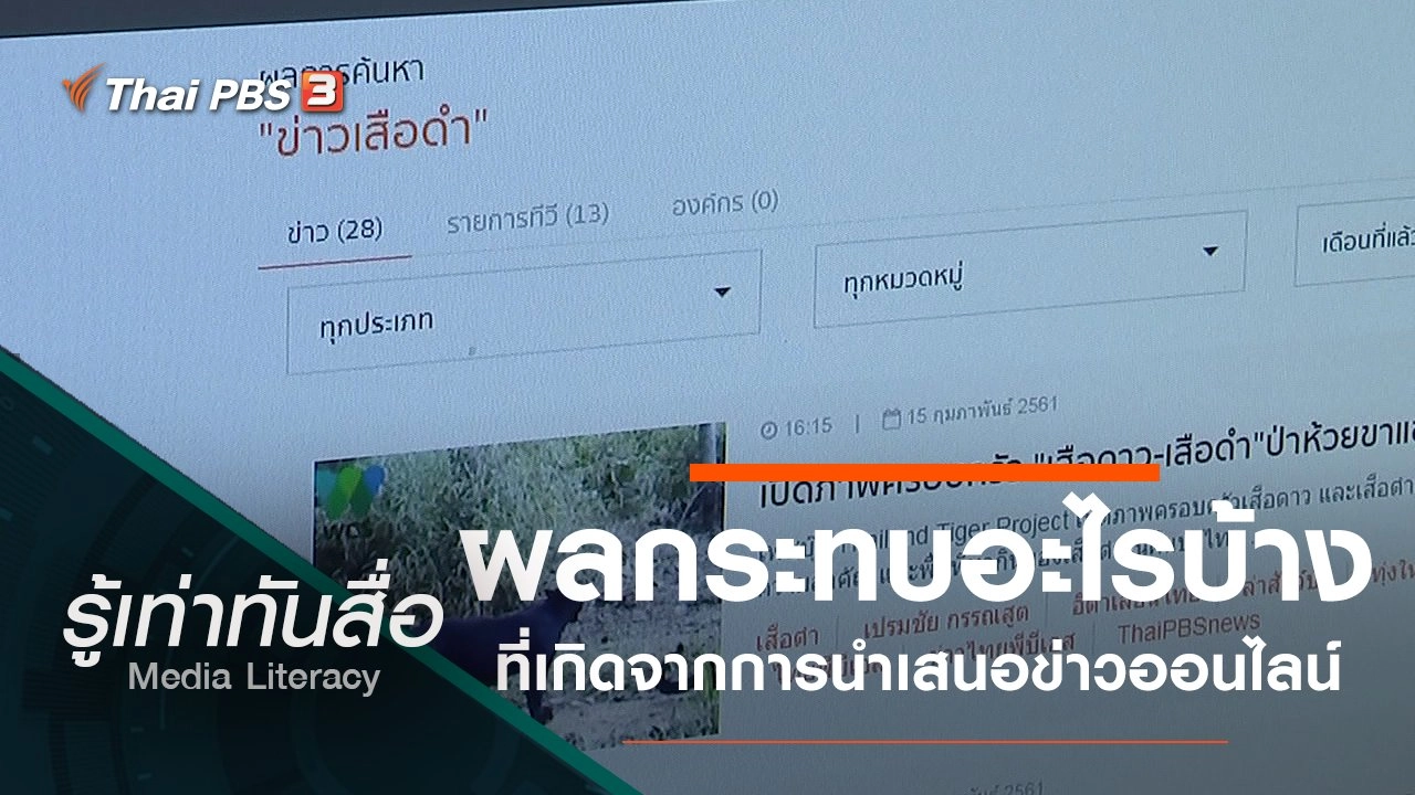 ผลกระทบอะไรบ้างที่เกิดจากการนำเสนอข่าวออนไลน์