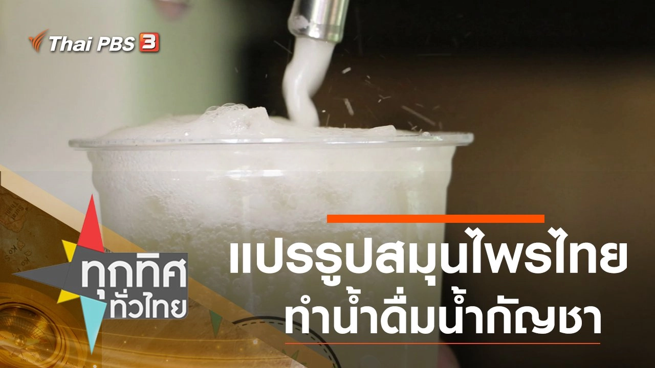 แปรรูปสมุนไพรไทยทำน้ำดื่มน้ำกัญชา