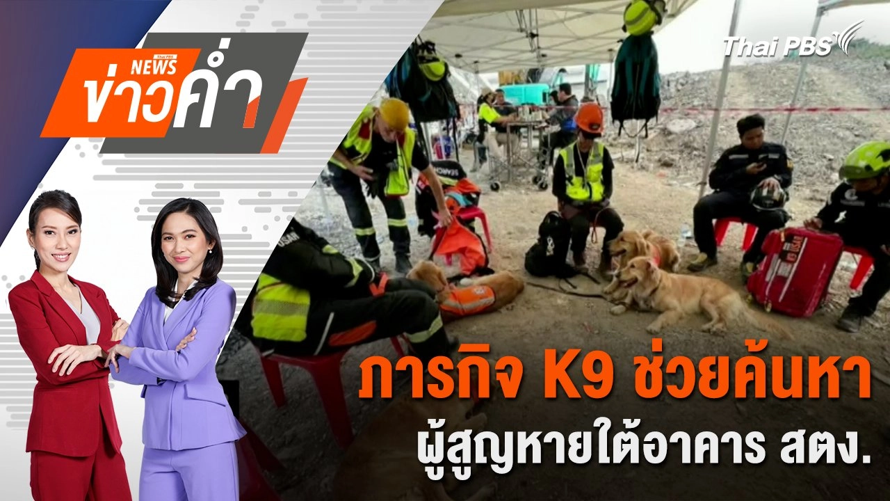 ภารกิจ K9 ช่วยค้นหาผู้สูญหายใต้อาคาร สตง. | 29 มี.ค. 68