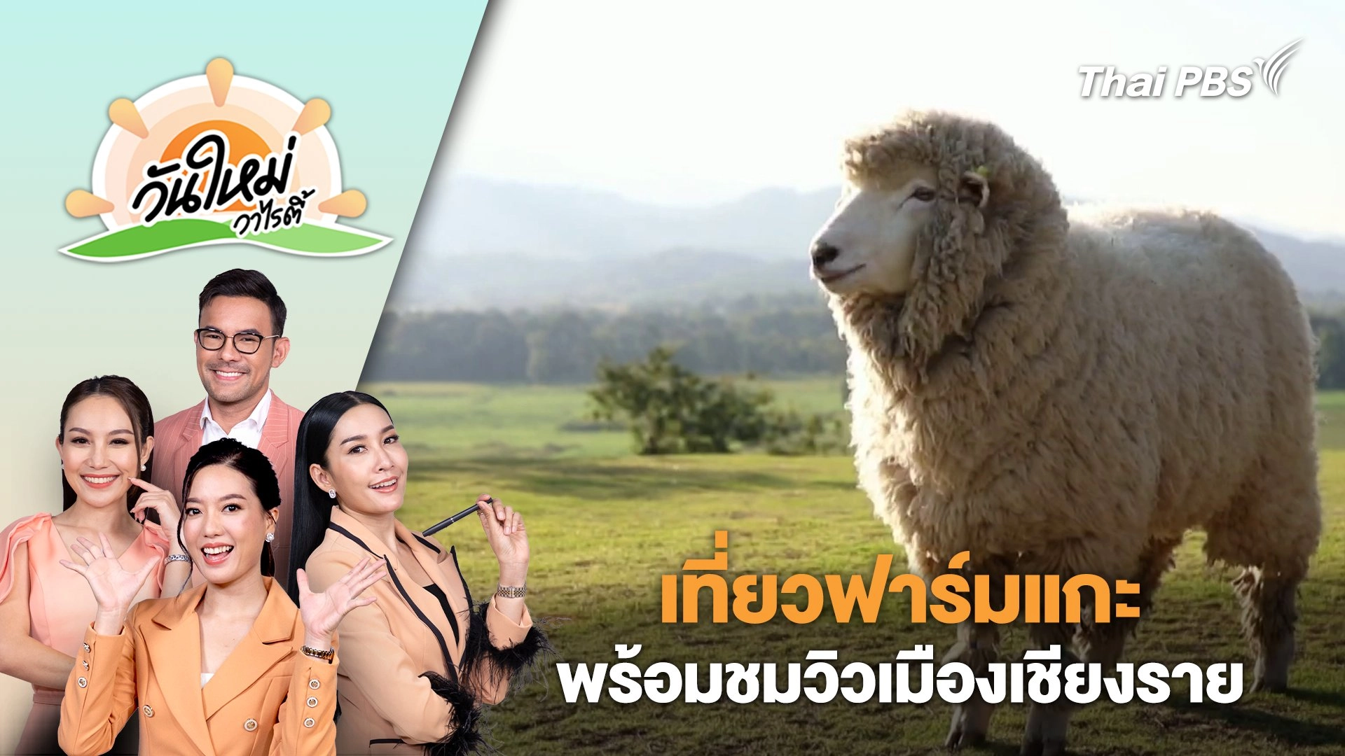 เที่ยวฟาร์มแกะพร้อมชมวิวเมืองเชียงราย | วันใหม่วาไรตี้ | 4 ธ.ค. 67