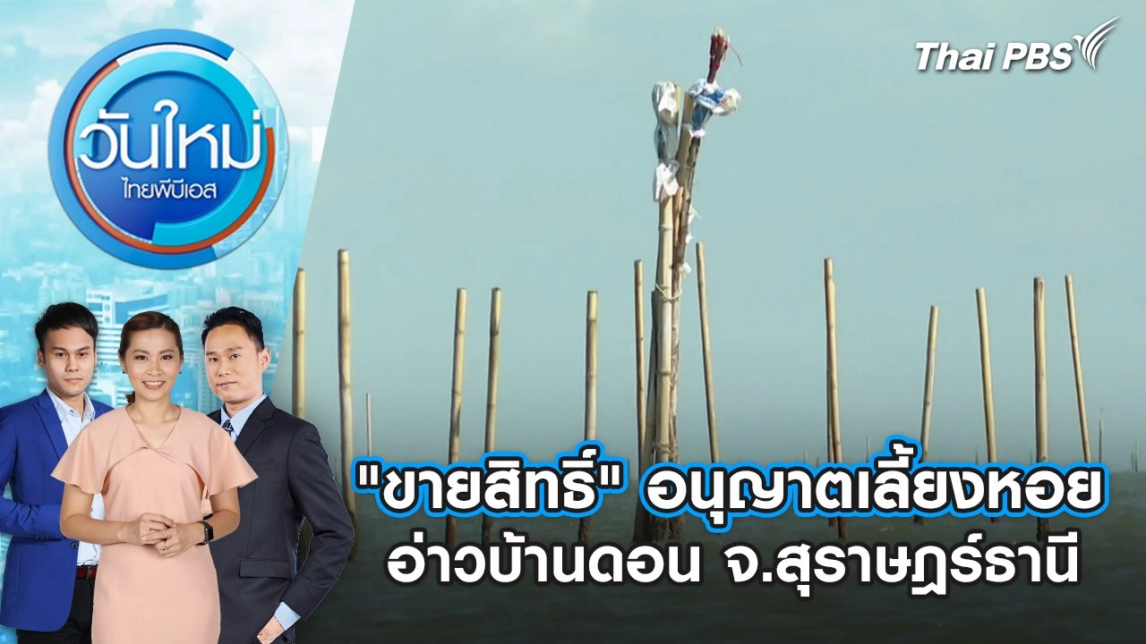 “ขายสิทธิ์” อนุญาตเลี้ยงหอย อ่าวบ้านดอน จ.สุราษฎร์ธานี | 8 พ.ค. 68