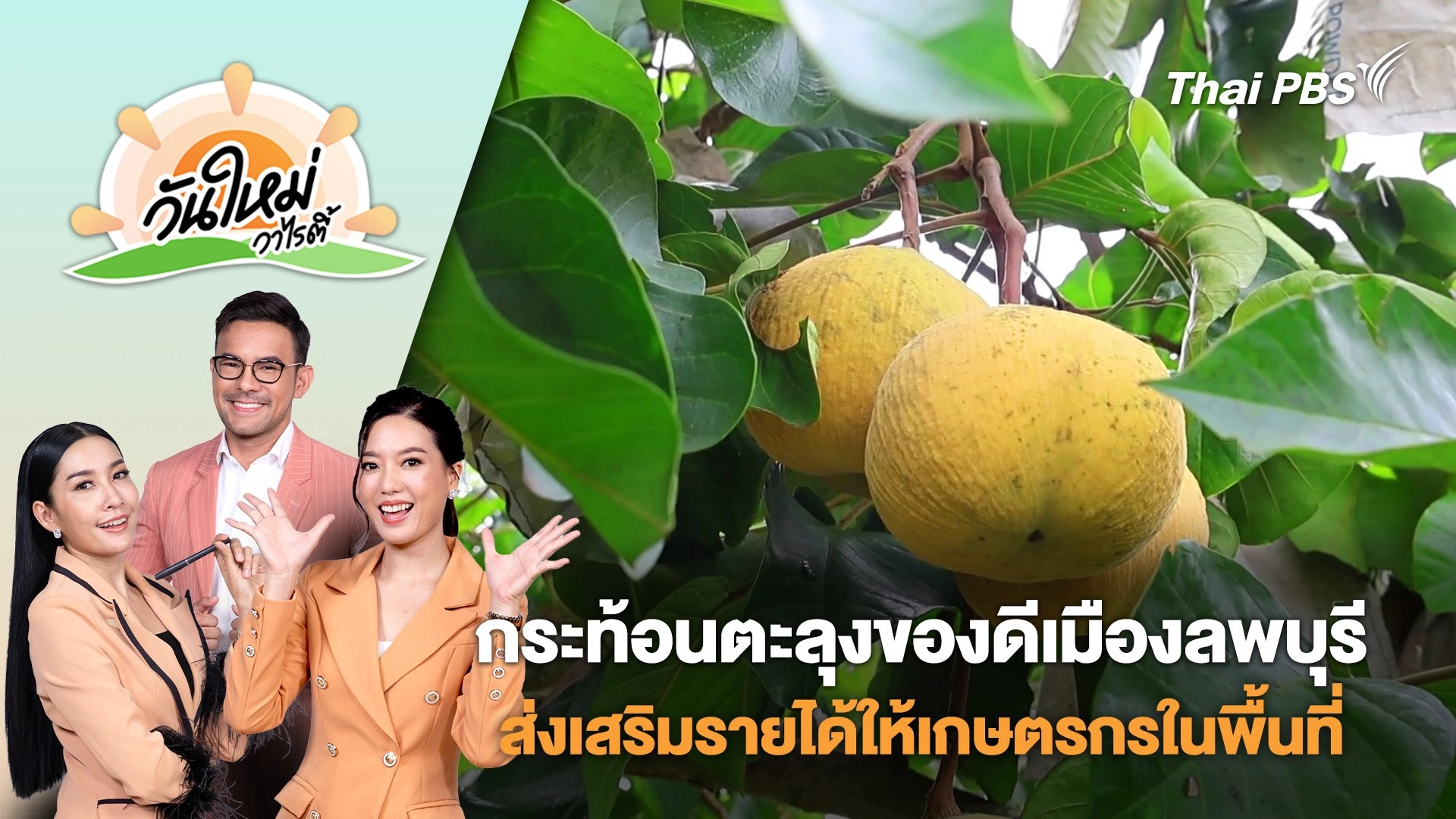 กระท้อนตะลุงของดีเมืองลพบุรี ส่งเสริมรายได้ให้เกษตรกรในพื้นที่ | วันใหม่วาไรตี้ | 5 มิ.ย. 68