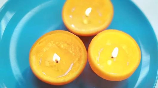 เปลือกส้มเทียนไข