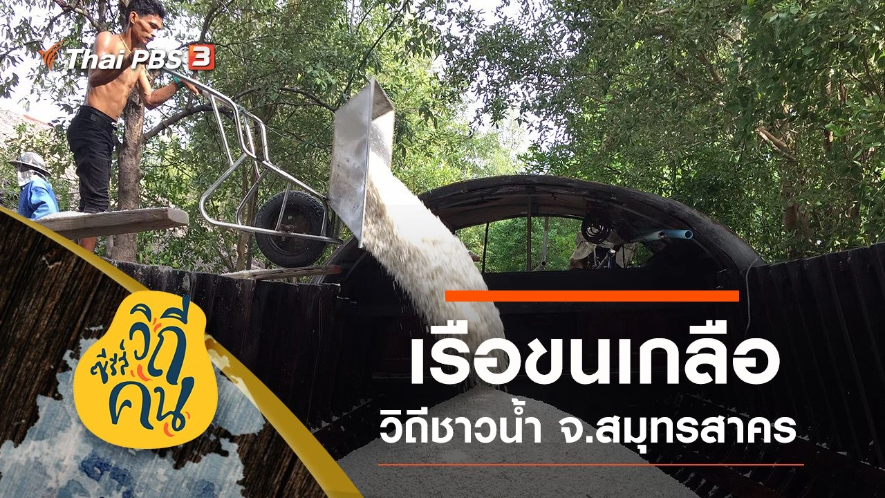 “เรือขนเกลือ” วิถีชาวน้ำ จ.สมุทรสาคร