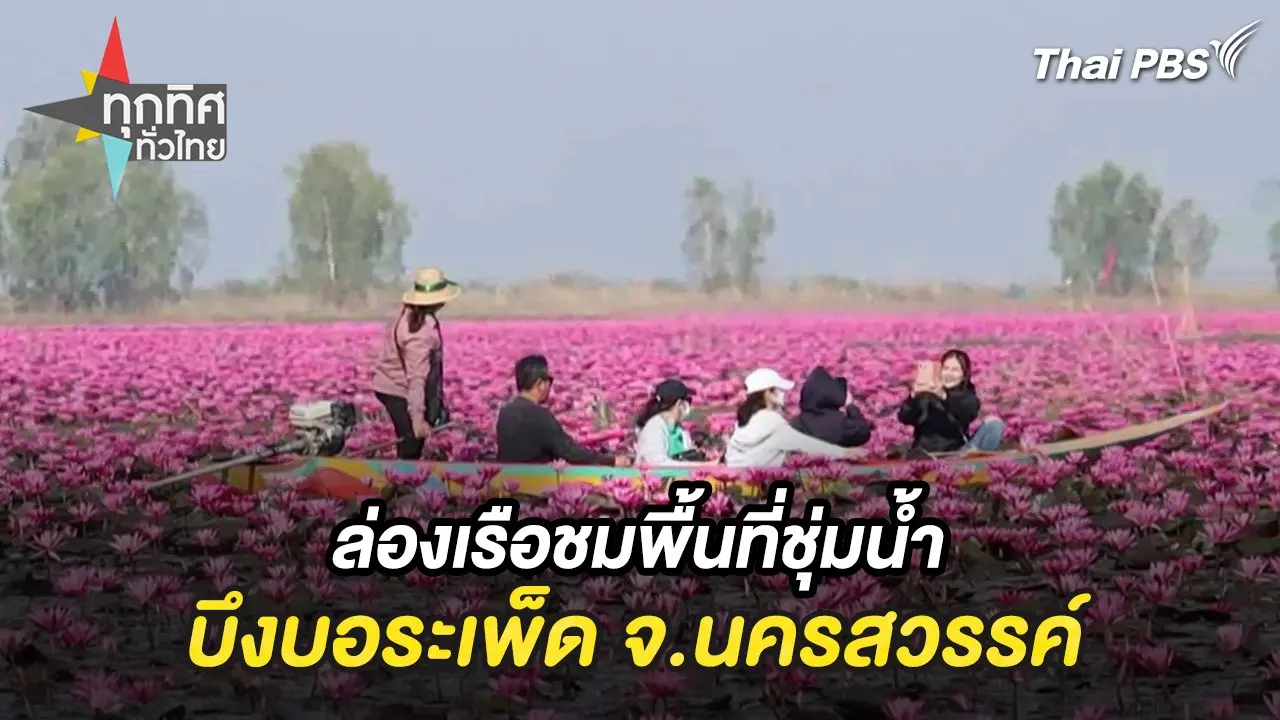 ล่องเรือชมพื้นที่ชุ่มน้ำบึงบอระเพ็ด จ.นครสวรรค์