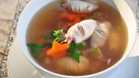 แกงจืดปลาหมึกยัดไส้