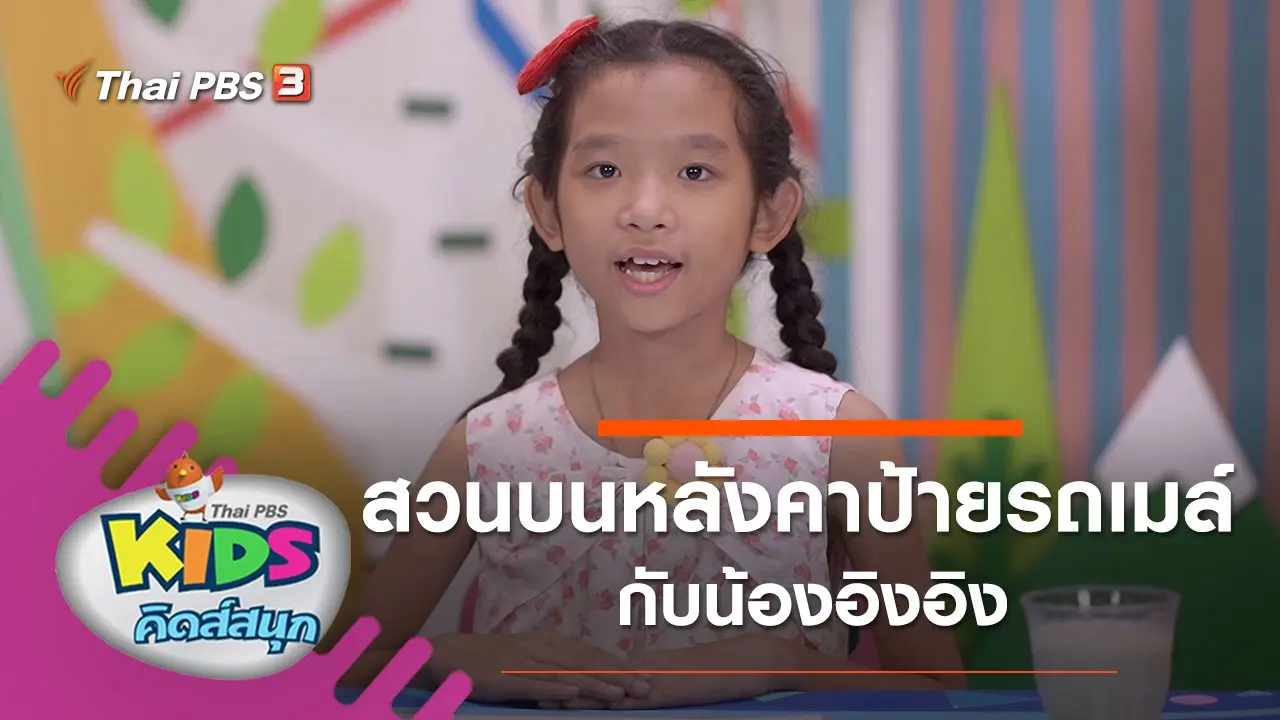สวนบนหลังคาป้ายรถเมล์ กับน้องอิงอิง