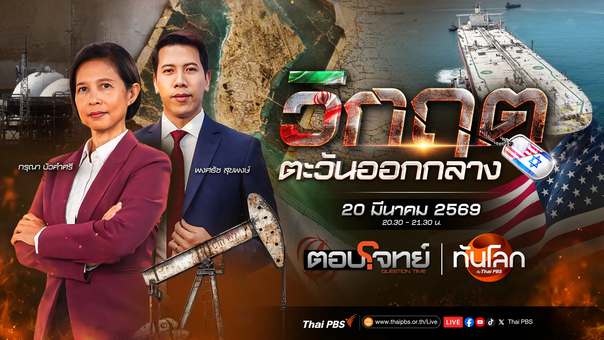 สงครามตะวันออกกลางจุดวิกฤตพลังงานโลก | 20 มี.ค. 69