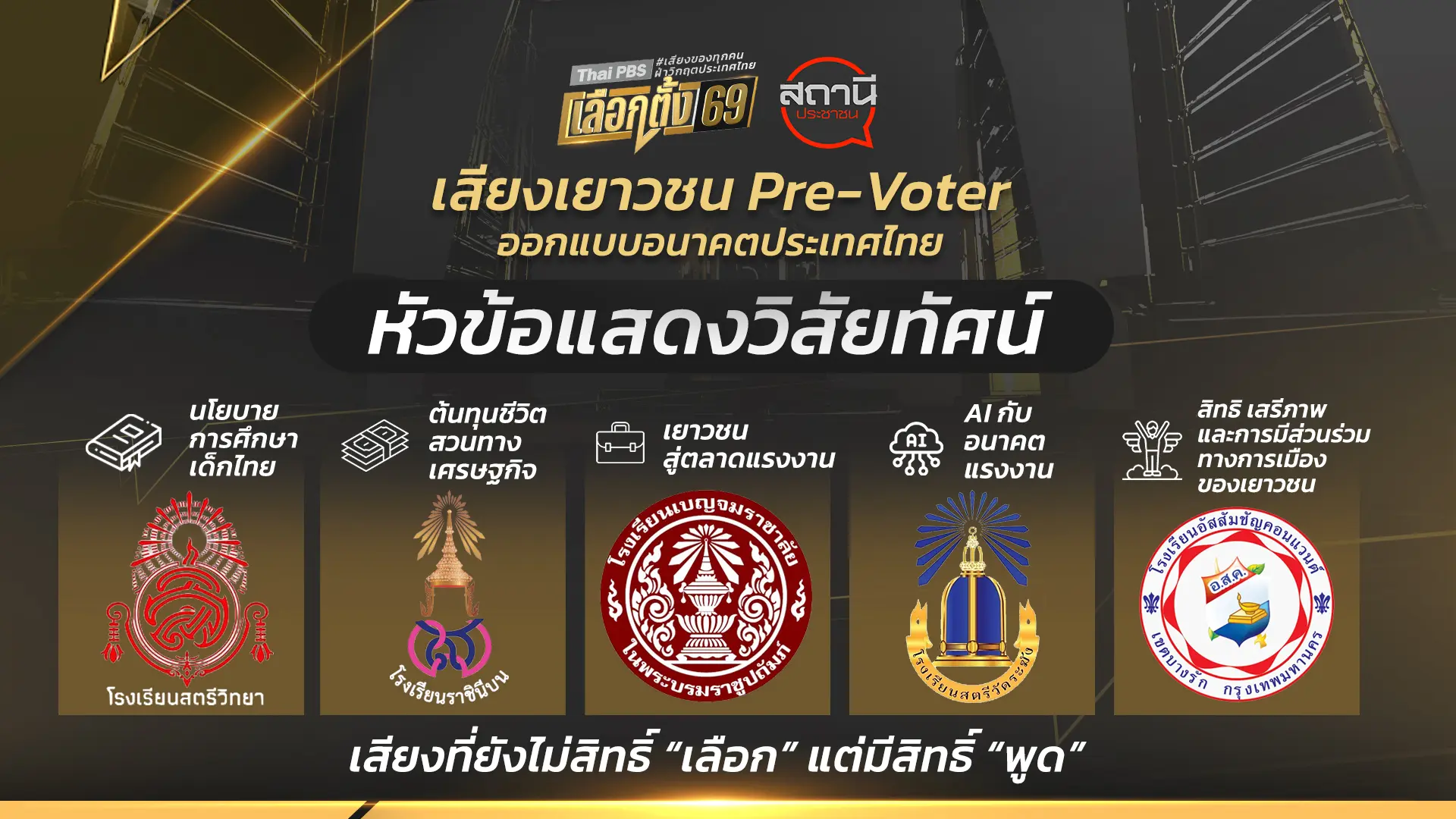เสียงเยาวชน Pre-Voter ออกแบบอนาคตประเทศไทย