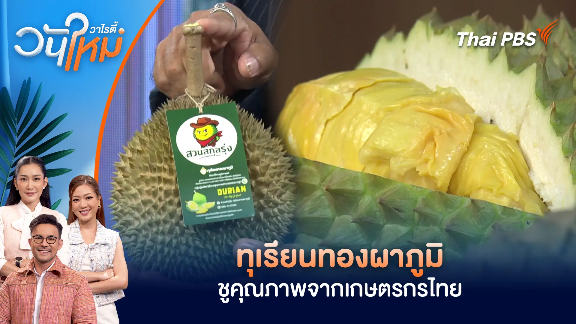 ทุเรียนทองผาภูมิ ชูคุณภาพจากเกษตรกรไทย