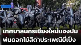 เทศบาลนครเชียงใหม่แจงปมพ่นดอกไม้สีดำประเพณียี่เป็ง