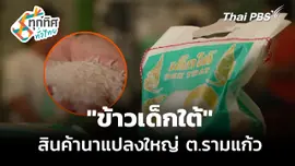 "ข้าวเด็กใต้" สินค้านาแปลงใหญ่ ต.รามแก้ว