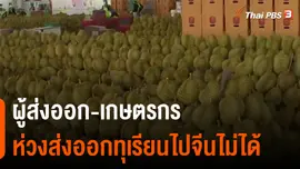 จับสัญญาณเศรษฐกิจ : ผู้ส่งออก-เกษตรกร ห่วงส่งออกทุเรียนไปจีนไม่ได้​