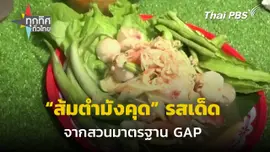 "ส้มตำมังคุด" รสเด็ด จากสวนมาตรฐาน GAP