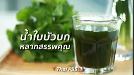 กินดี อยู่ดี กับหมอพรเทพ :  น้ำใบบัวบก