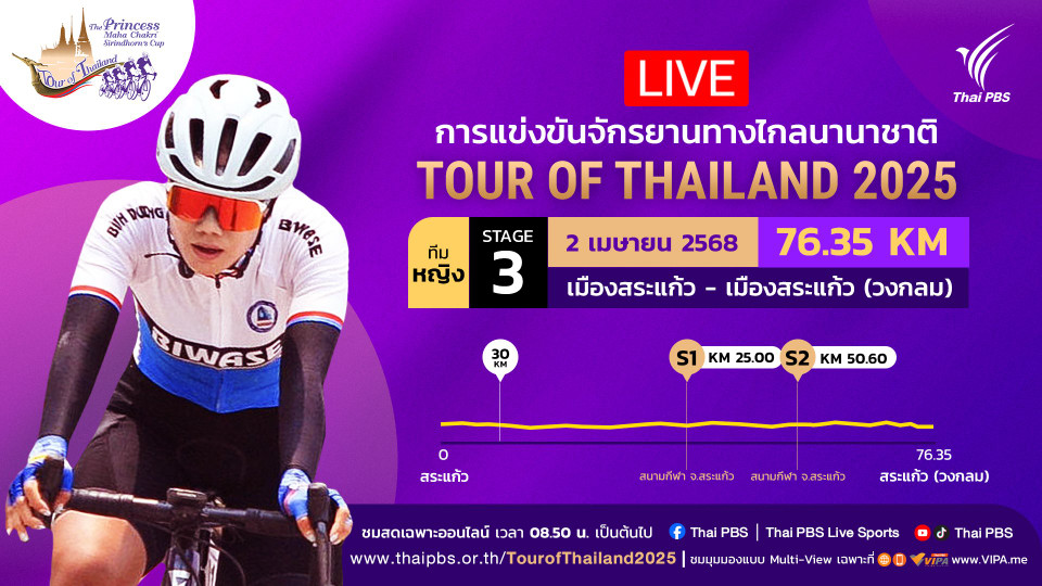 ทีมหญิง สเตจที่ 3 เมืองสระแก้ว – เมืองสระแก้ว (วงกลม)