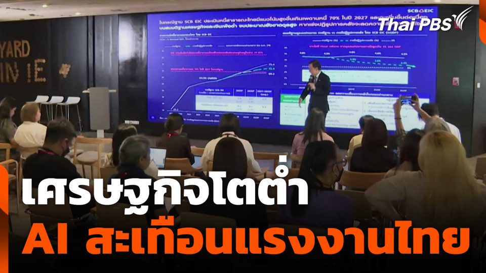 เศรษฐกิจโตต่ำ AI สะเทือนแรงงานไทย