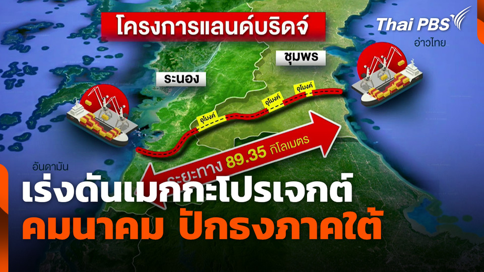 เร่งดันเมกกะโปรเจกต์คมนาคม ปักธงภาคใต้