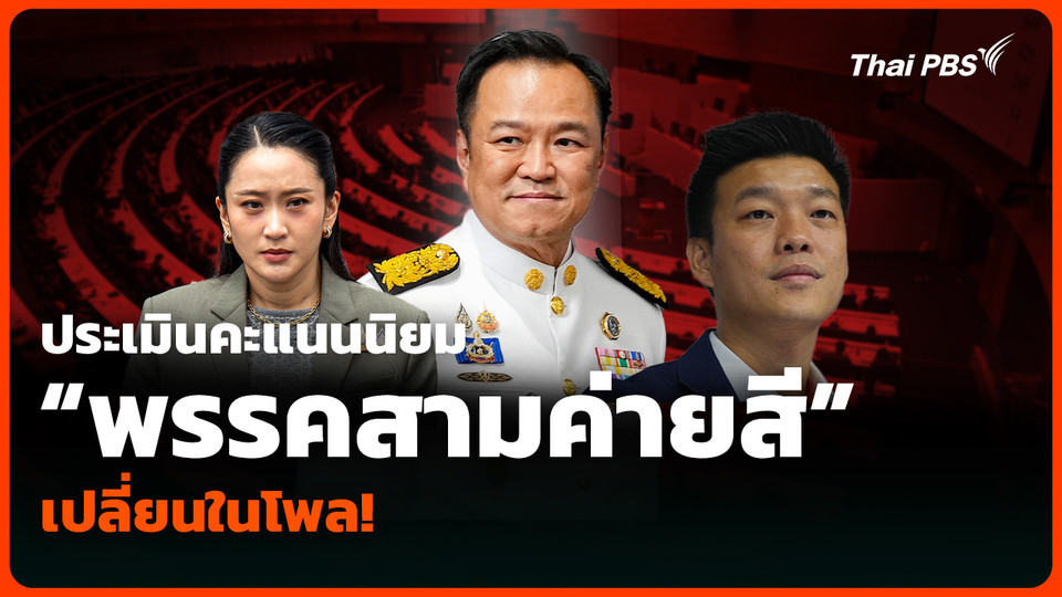 ประเมินคะแนนนิยม “พรรคสามค่ายสี” เปลี่ยนในโพล!