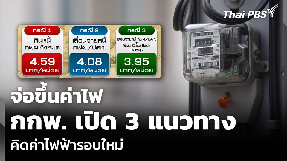 จ่อขึ้นค่าไฟ กกพ. เปิด 3 แนวทางคิดค่าไฟฟ้ารอบใหม่