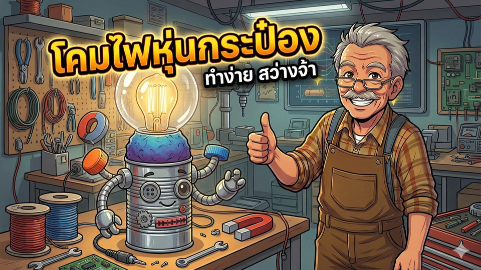 โคมไฟหุ่นกระป๋อง