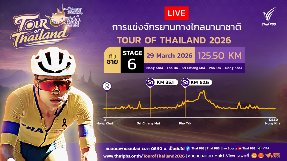 ทีมชาย สเตจที่ 6 หนองคาย – ท่าบ่อ - ศรีเชียงใหม่ - หนองคาย