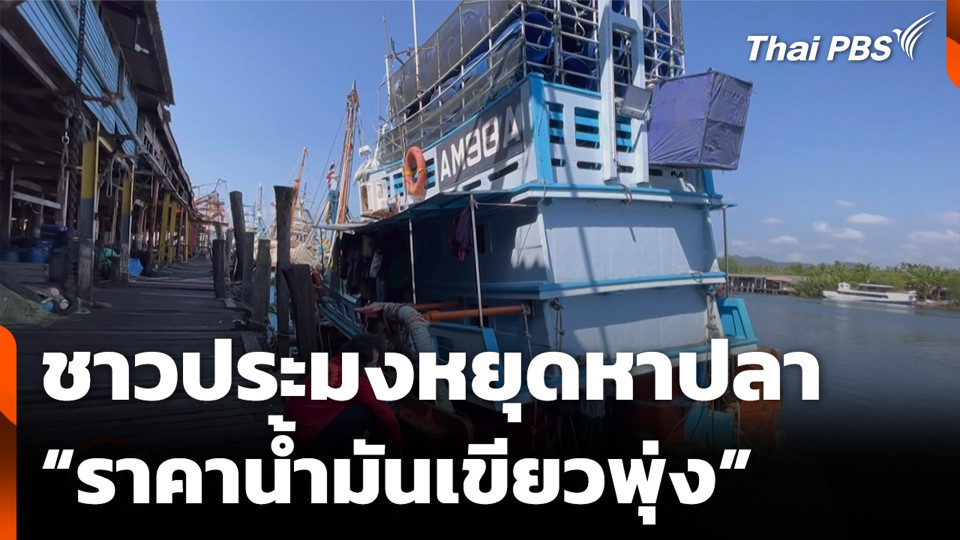 ชาวประมงหยุดหาปลา “ราคาน้ำมันเขียวพุ่ง”