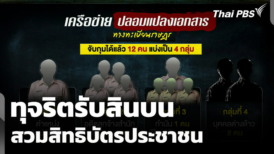 ทุจริตรับสินบน สวมสิทธิบัตรประชาชน