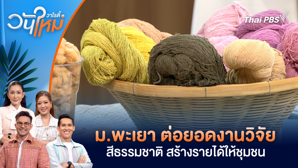 ม.พะเยา ต่อยอดงานวิจัยสีธรรมชาติ สร้างรายได้ให้ชุมชน | วันใหม่วาไรตี้ | 12 ม.ค. 69