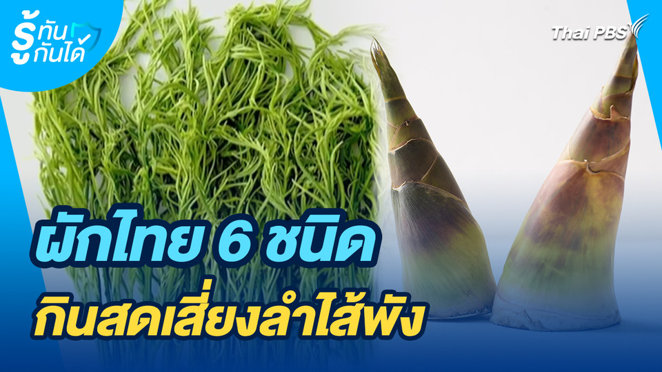 รู้ทันกันได้ : ผักไทย 6 ชนิด กินสดเสี่ยงลำไส้พัง