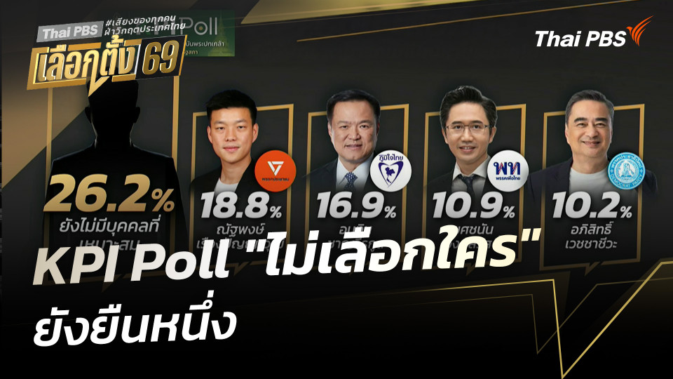 KPI Poll "ไม่เลือกใคร" ยังยืนหนึ่ง