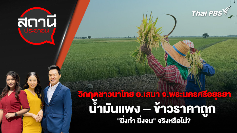  วิกฤตชาวนาไทย อ.เสนา จ.พระนครศรีอยุธยา น้ำมันแพง – ข้าวราคาถูก "ยิ่งทำ ยิ่งจน" จริงหรือไม่?