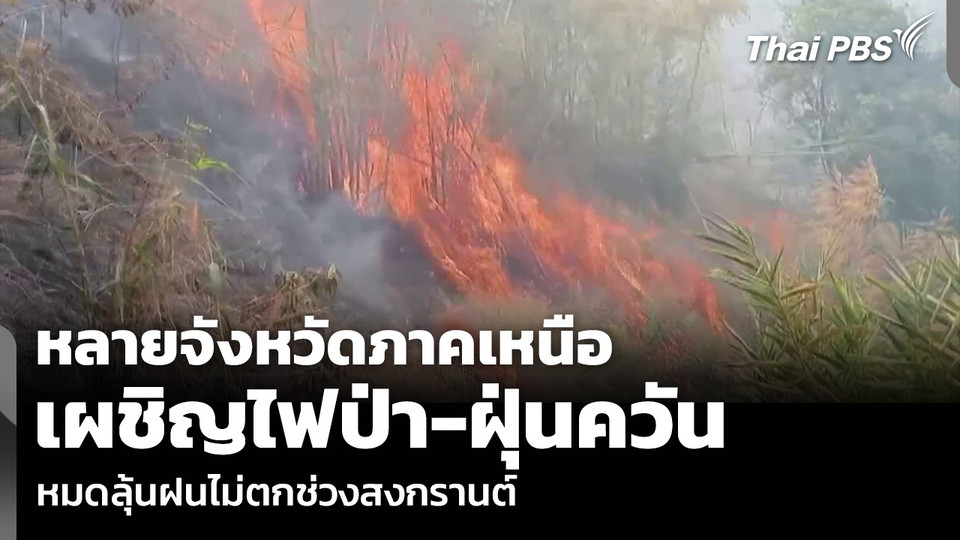 หลายจังหวัดภาคเหนือ เผชิญไฟป่า-ฝุ่นควัน หมดลุ้นฝนไม่ตกช่วงสงกรานต์